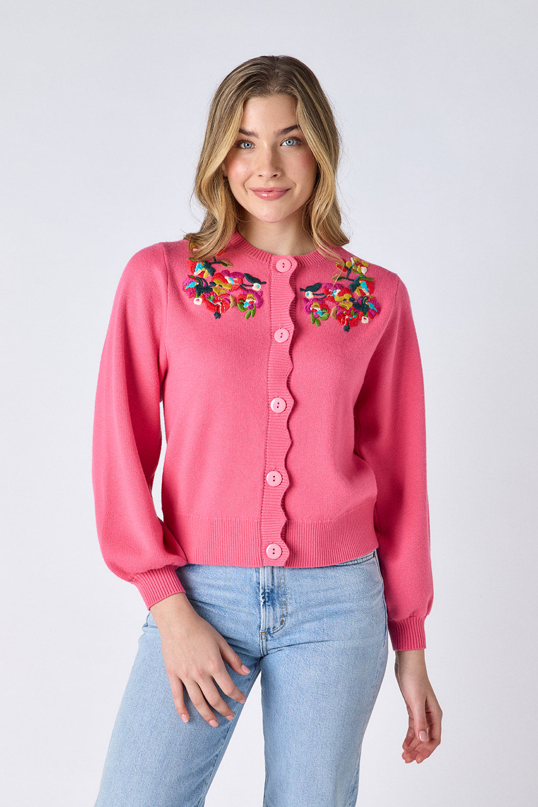 Colson Cardigan — Embroidered Knit Layer | CROSBY by Mollie Burch