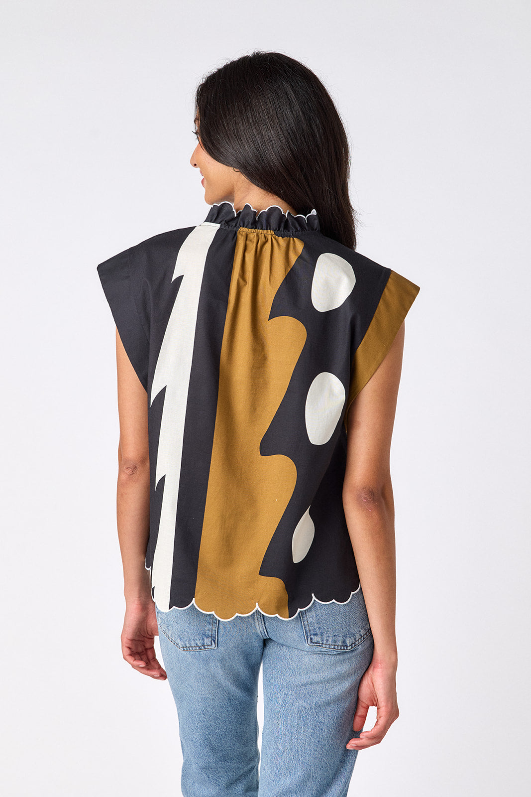 Field Study raglan style short sleeve top on model — CROSBY by Mollie Burch