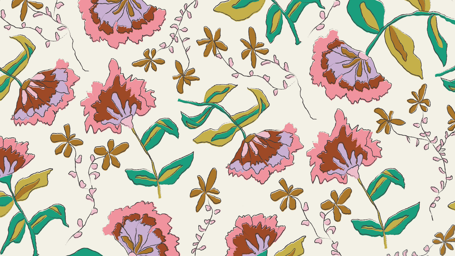 Woodcut Floral