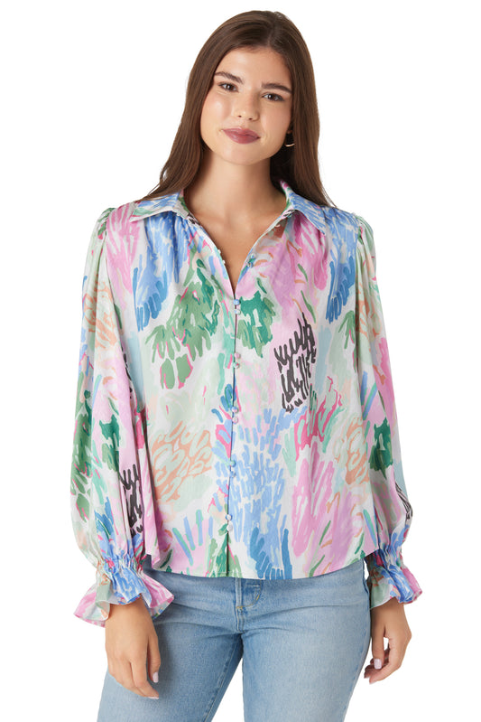 Nell Top SAMPLE - Painted Garden
