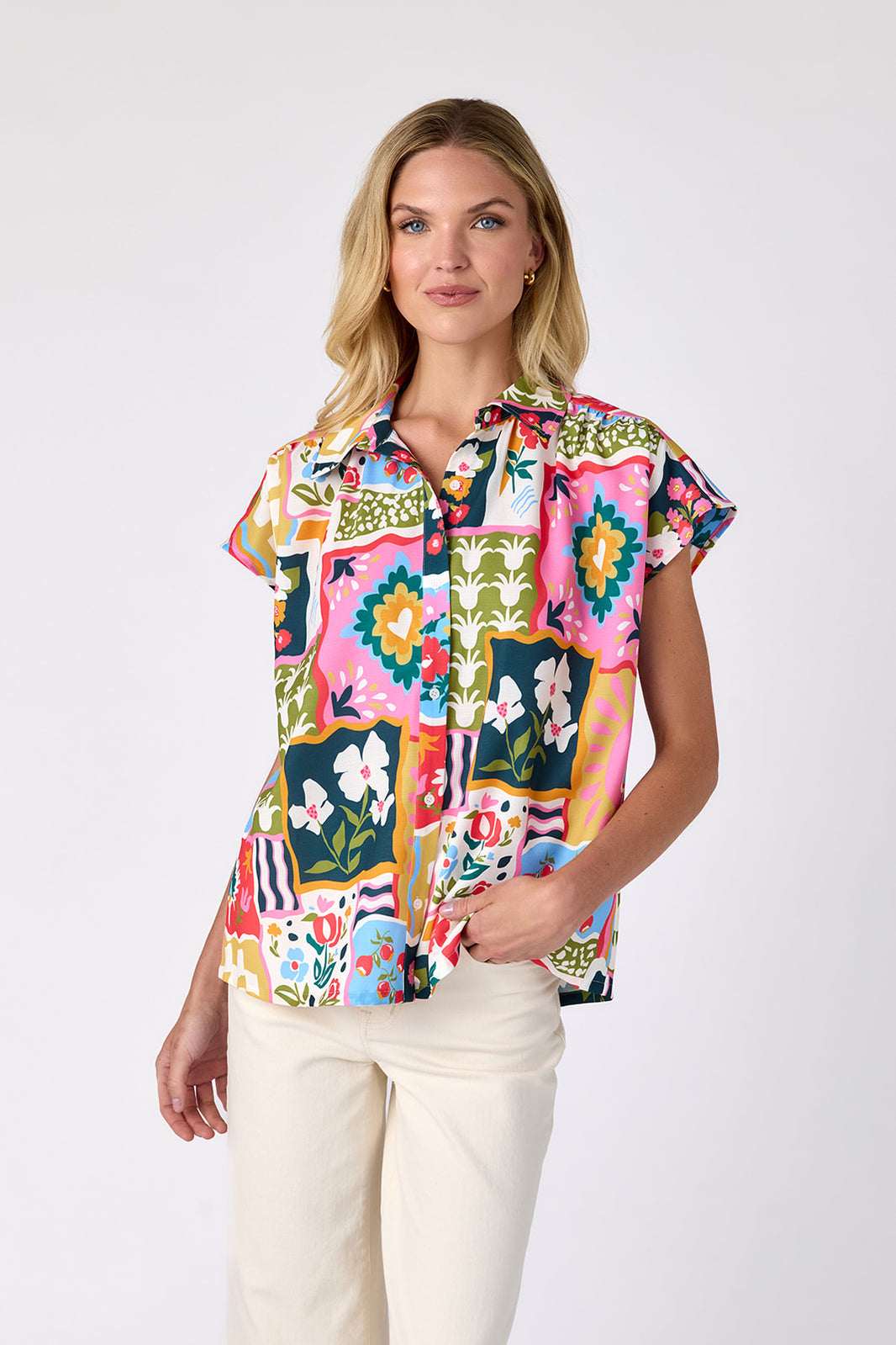Finley Crosby Top Peony Floral main image 1
