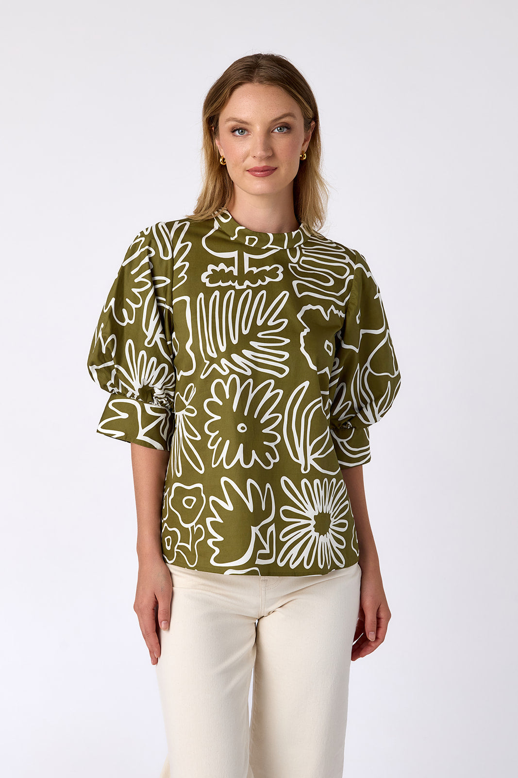 Jonesy Top in Floral Studies | CROSBY by Mollie Burch