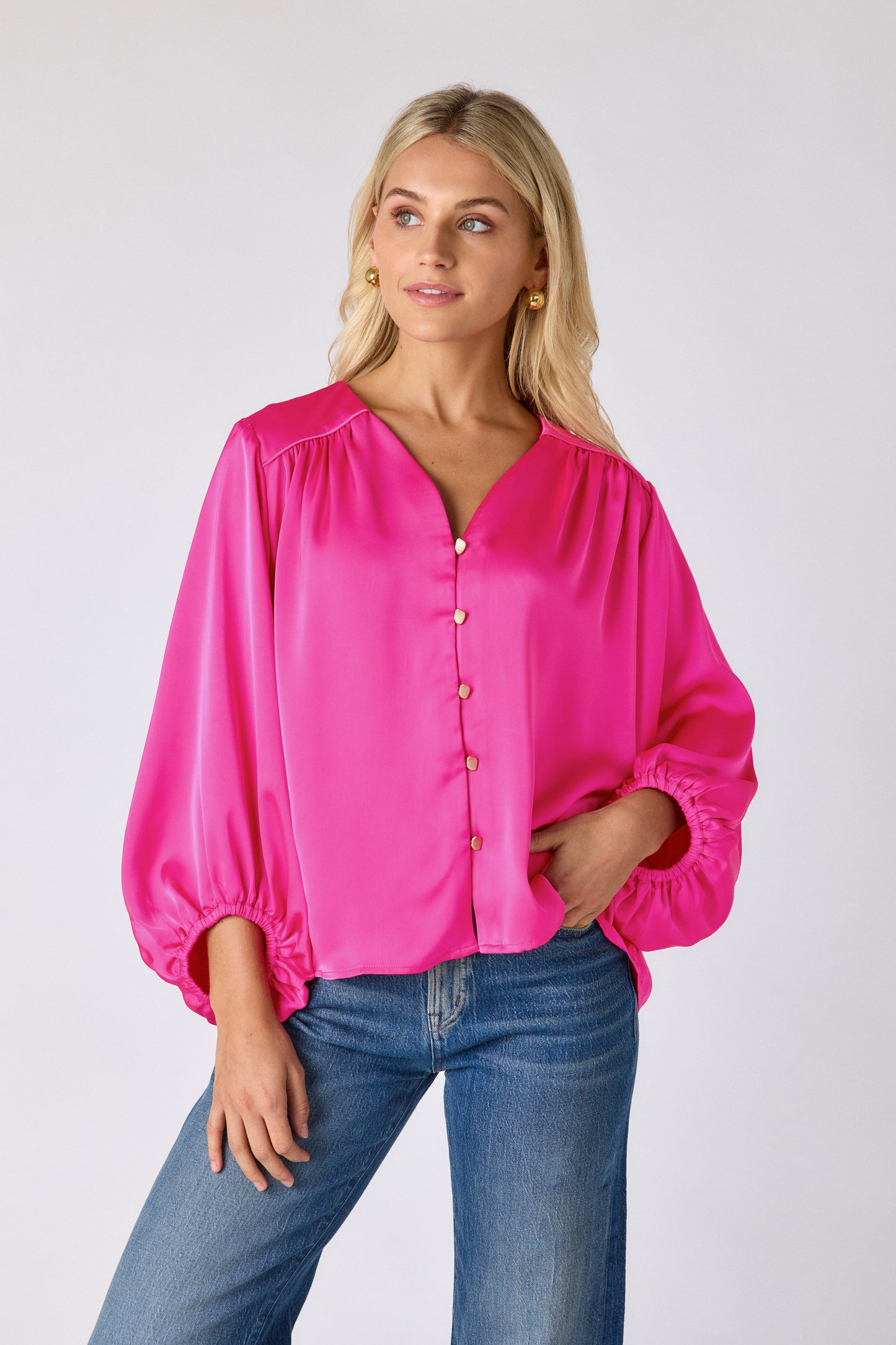 AMERI最新MADISON BALLOON SLEEVE TOP AMERI最新MADISON BALLOON SLEEVE TOP 【公式通販】