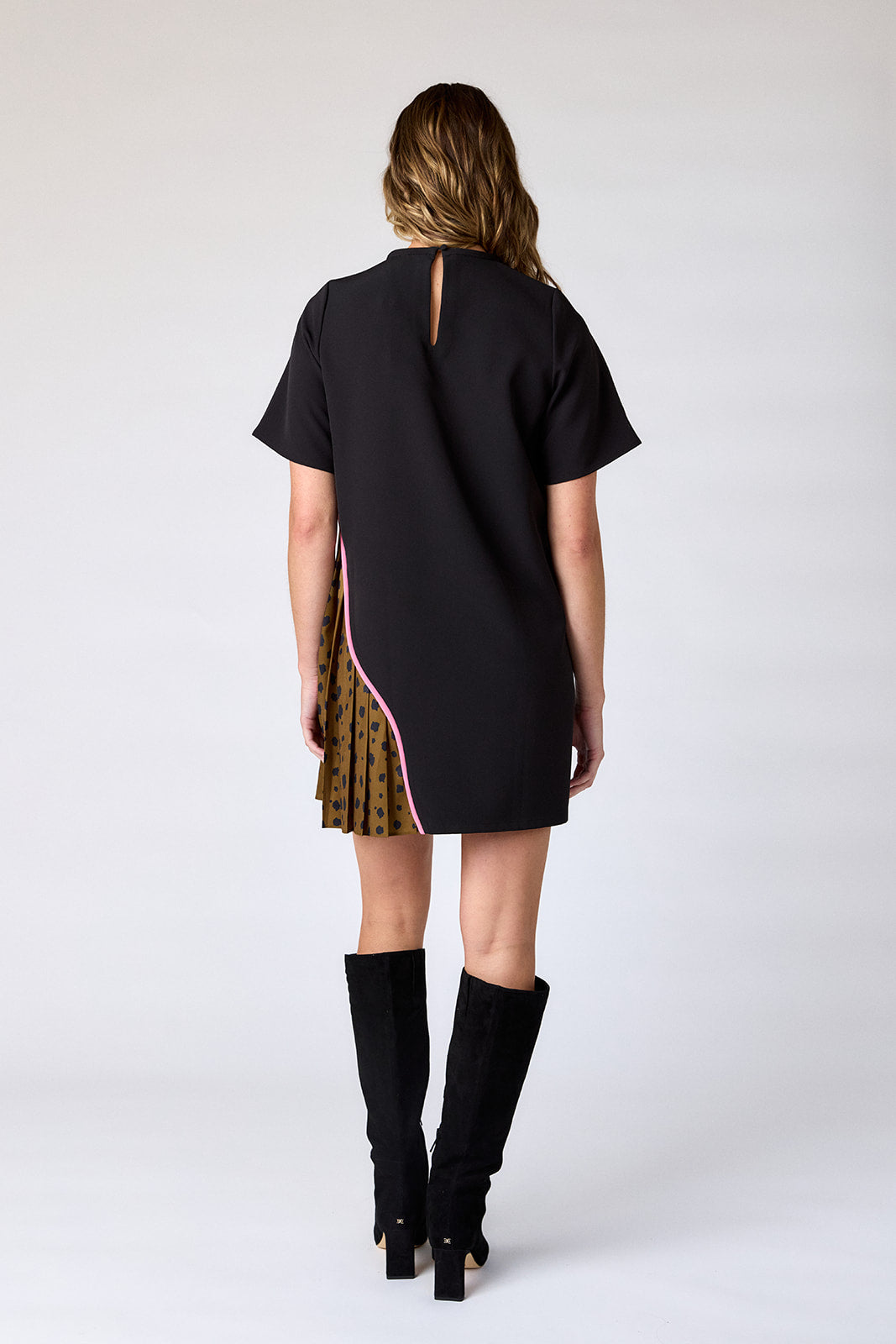 Graham Dress in Black/Ink Spots | CROSBY by Mollie Burch Graham Dress in Black/Ink Spots | CROSBY by Mollie Burch