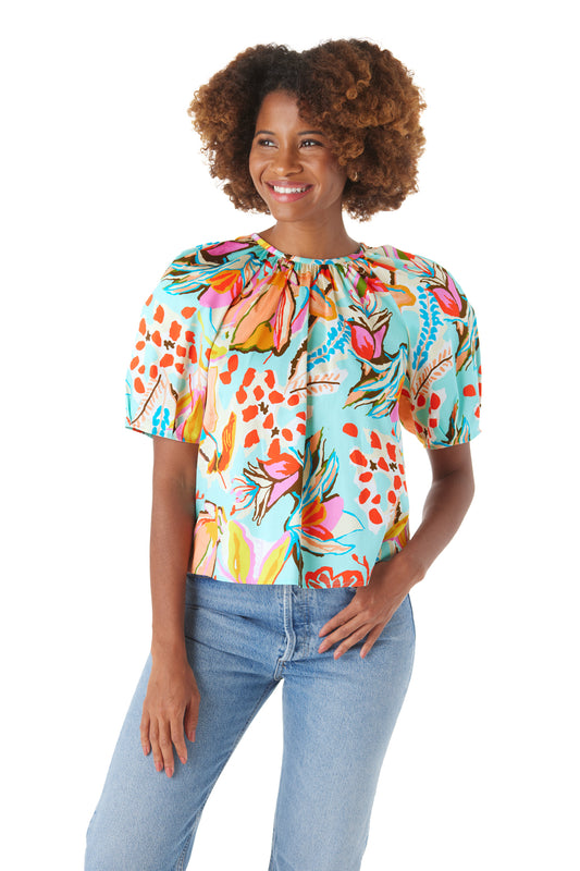 Raelynn Top SAMPLE - Canyon Floral