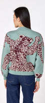 Catwalk Mint drop shoulder sweater on model – CROSBY by Mollie Burch