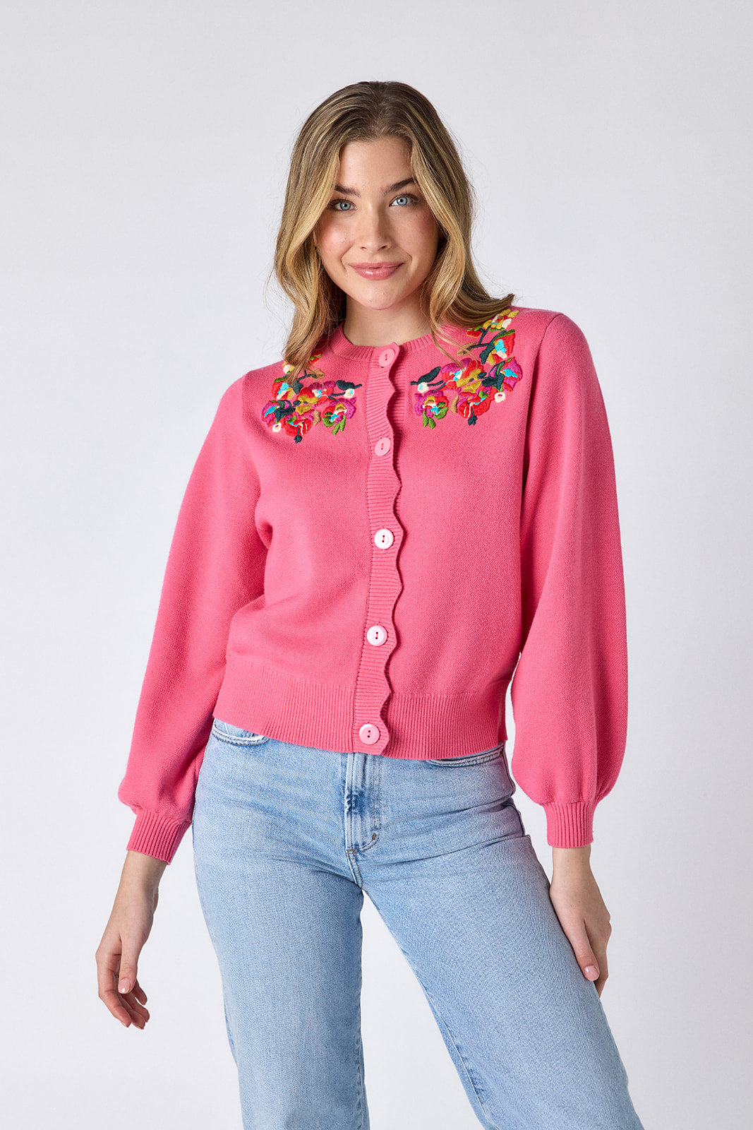Colson Cardigan — Embroidered Knit Layer | CROSBY by Mollie Burch
