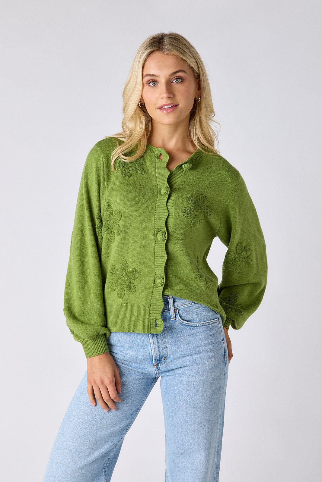 Colson Cardigan — Embroidered Knit Layer | CROSBY by Mollie Burch