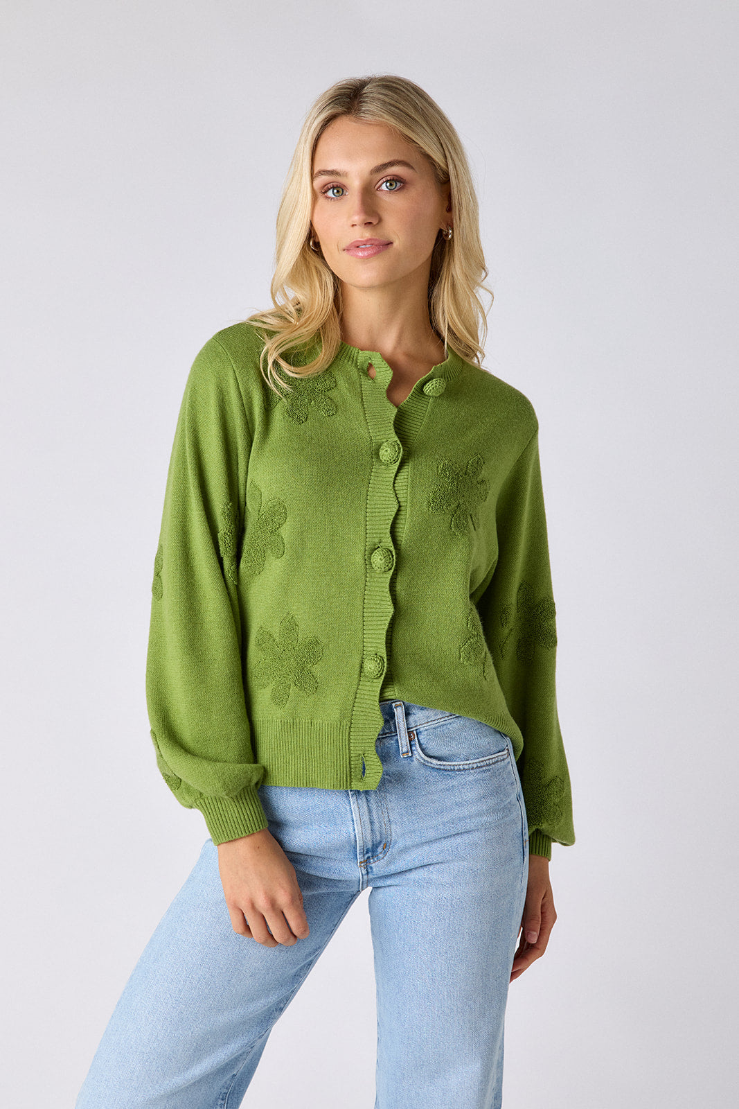 Colson Cardigan — Embroidered Knit Layer | CROSBY by Mollie Burch