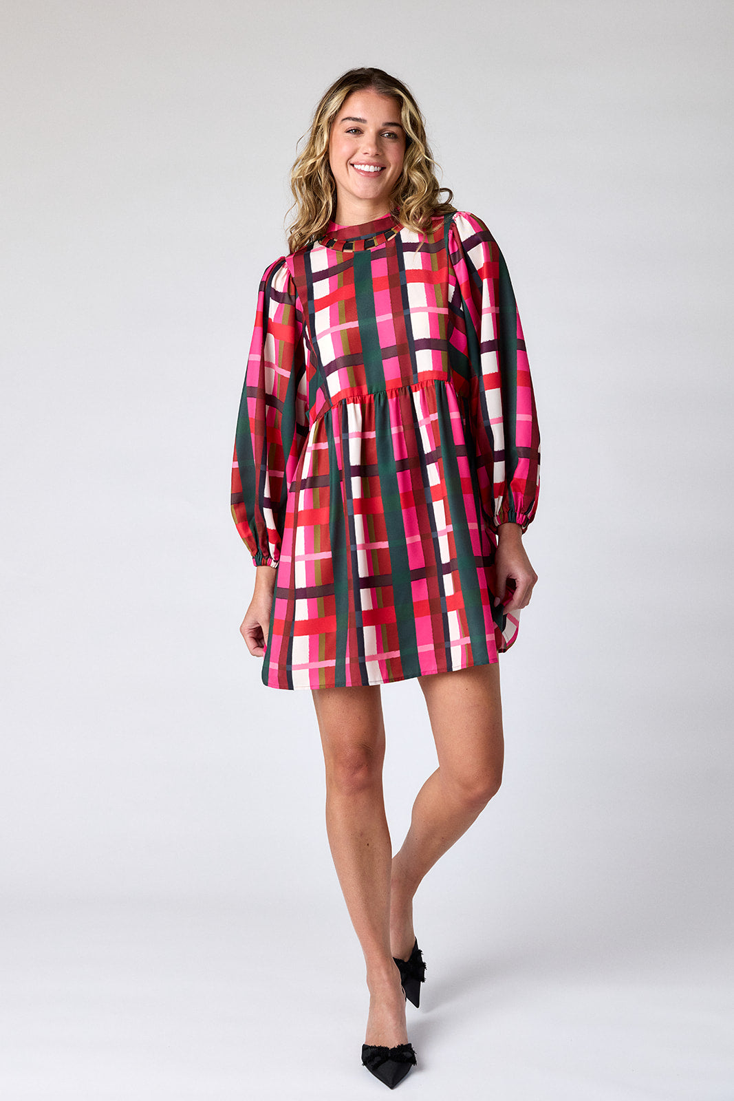 Easton Dress in Holiday Plaid | CROSBY by Mollie Burch Holiday Plaid / XS Easton Dress in Holiday Plaid | CROSBY by Mollie Burch Holiday Plaid / XS
