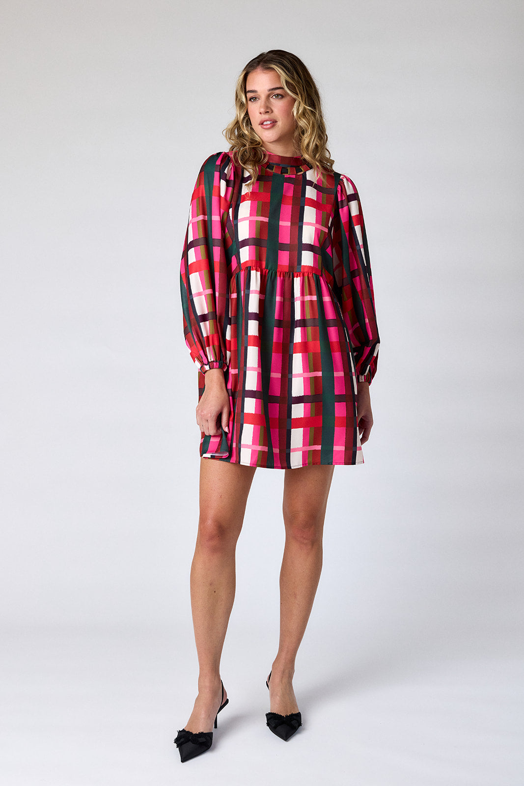 Easton Dress in Holiday Plaid | CROSBY by Mollie Burch Easton Dress in Holiday Plaid | CROSBY by Mollie Burch