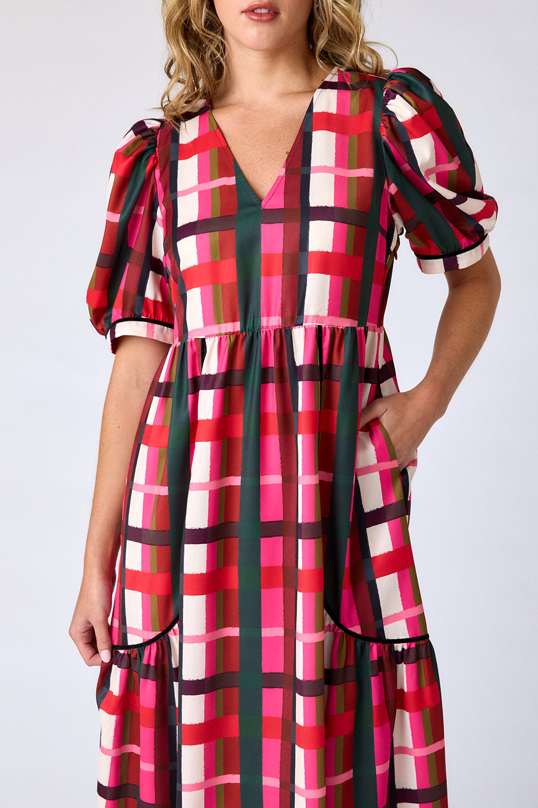 Shira Dress in Holiday Plaid | Crosby by Mollie Burch Holiday Plaid / XXL Shira Dress in Holiday Plaid | Crosby by Mollie Burch Holiday Plaid / XXL