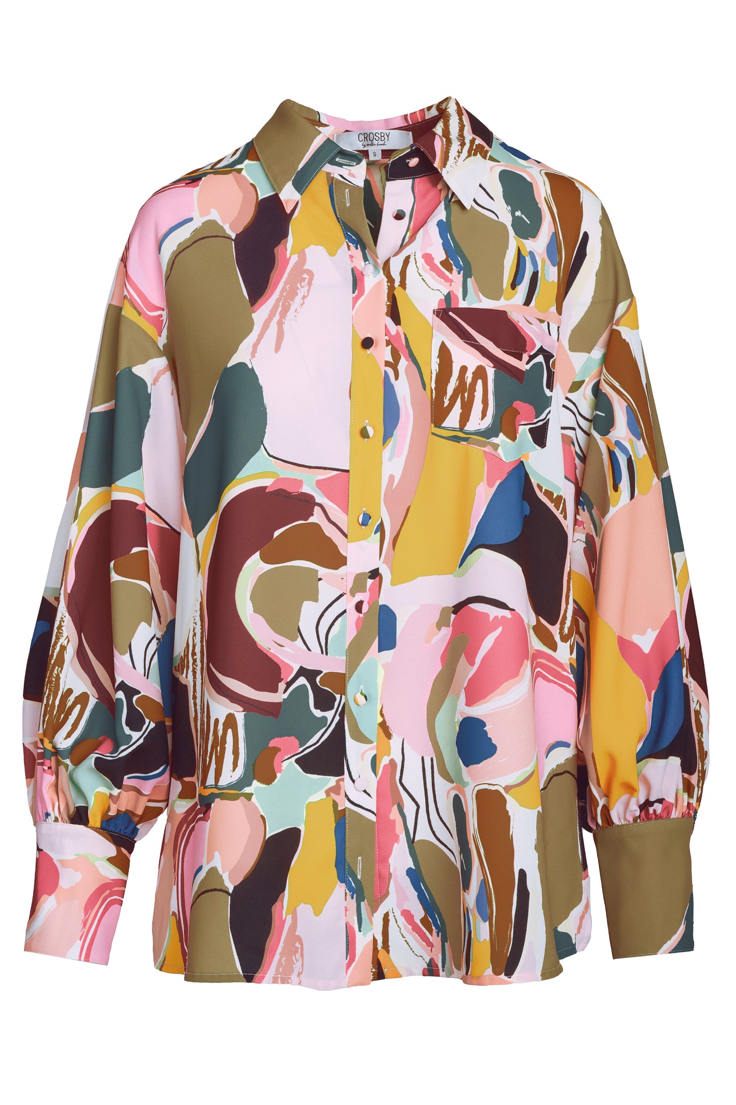 Mignonne Top in Abstract Expression | CROSBY by Mollie Burch