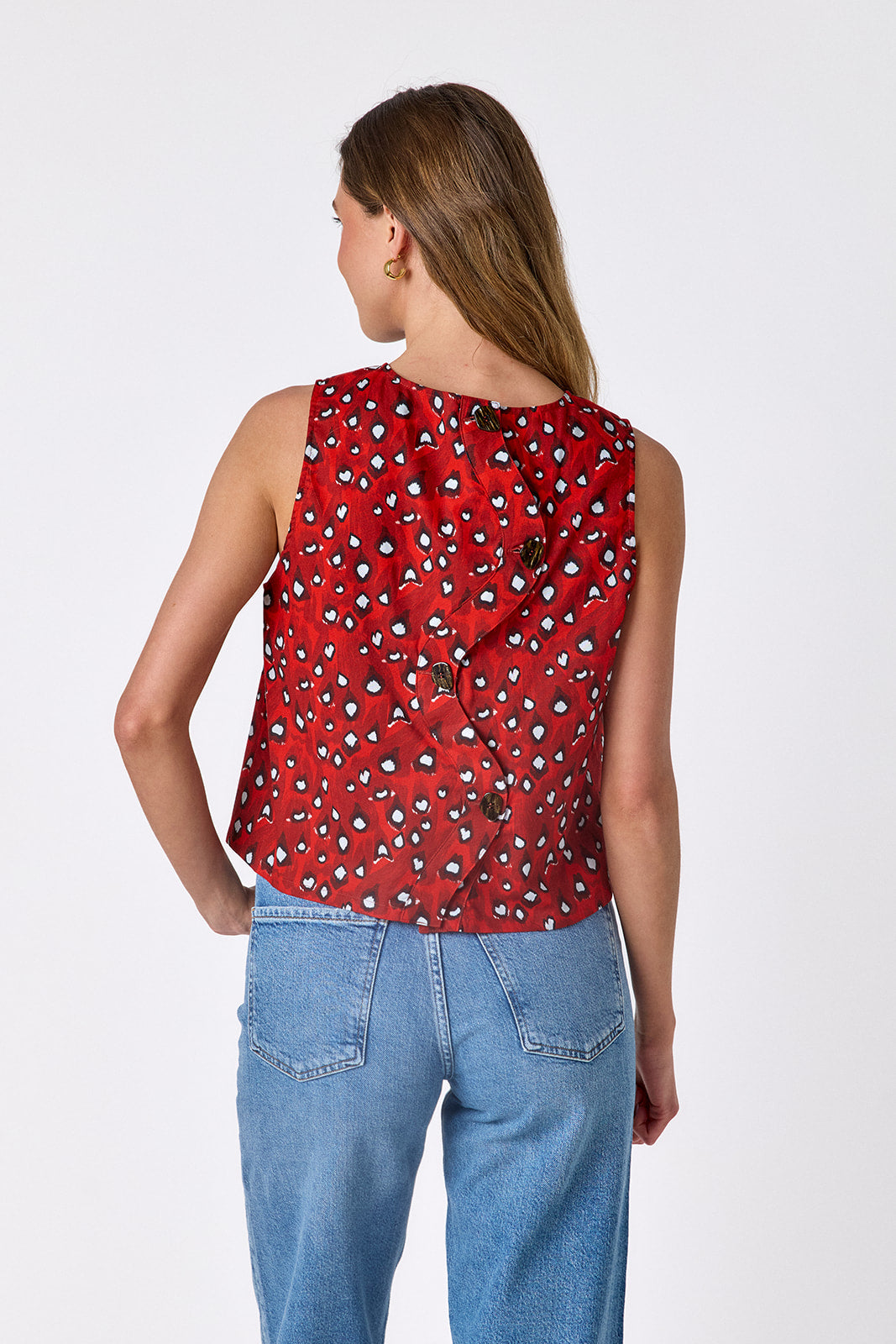 Pheasant boxy tank on model — CROSBY by Mollie Burch