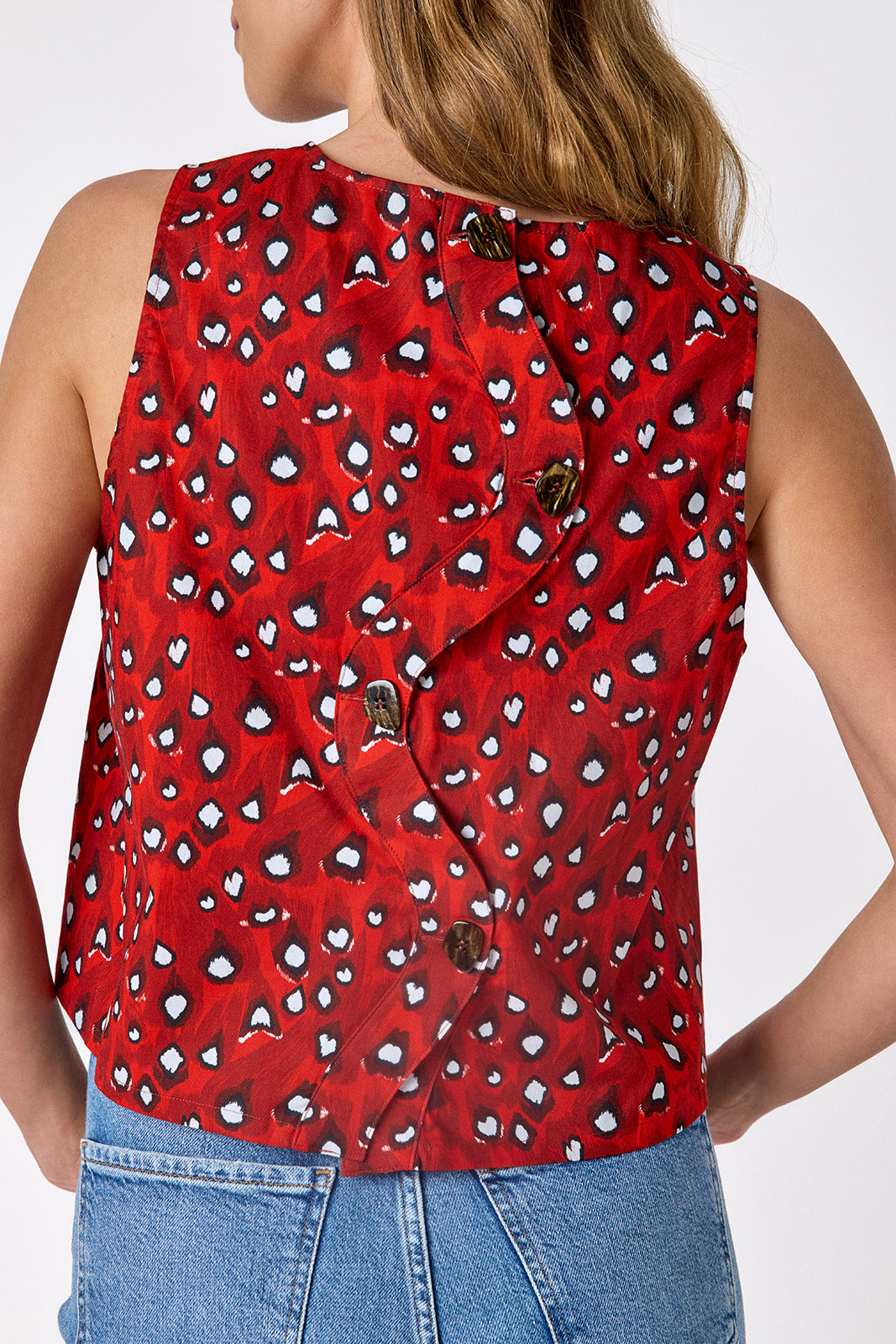 Pheasant boxy tank on model — CROSBY by Mollie Burch