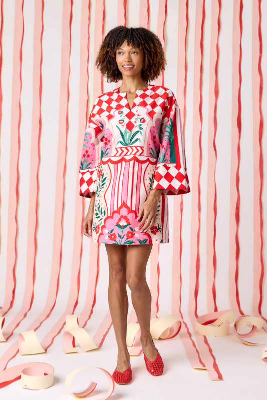 Palladio bell sleeve dress on model — CROSBY by Mollie Burch