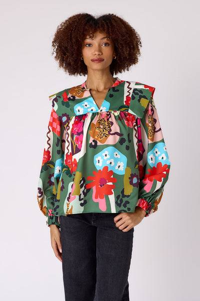 新品ロージーモンスター　butterfly blouse ロージーモンスターbutterfly tulle ribbon blouse 【公式通販】
