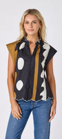 Field Study raglan style short sleeve top on model — CROSBY by Mollie Burch