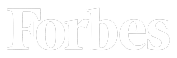 Forbes logo in white on a black background
